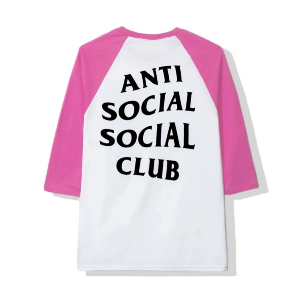 NWOT Anti Social Social Club Baseball Tee - Picture 3 of 4